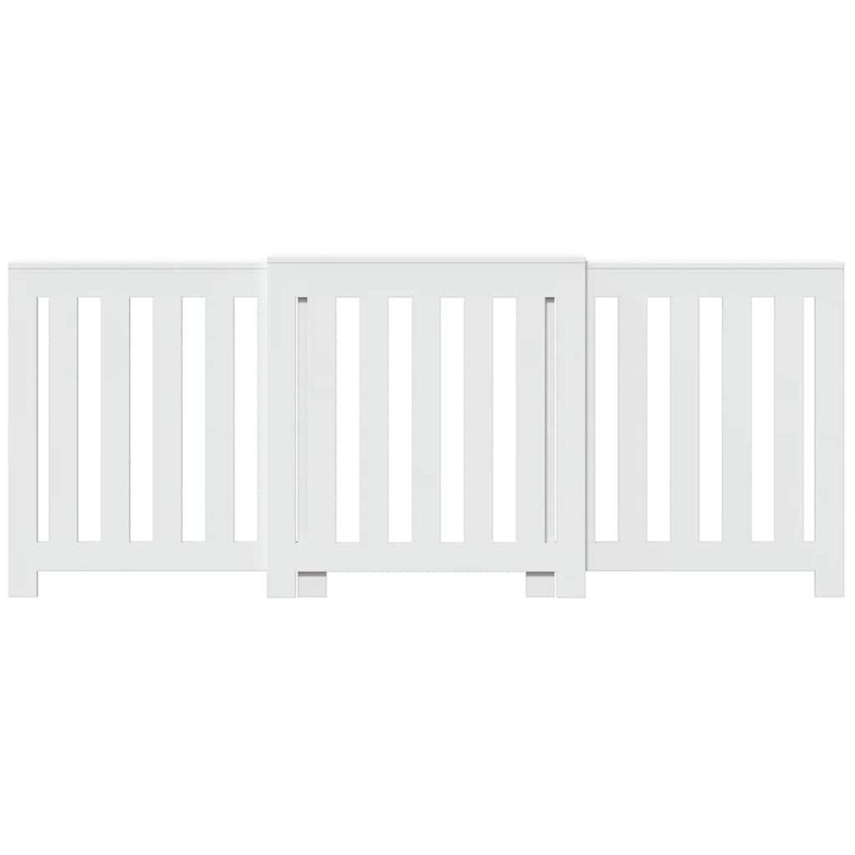 VIDAXL Cache-radiateur blanc 205x21,5x83,5 cm bois d'ingenierie