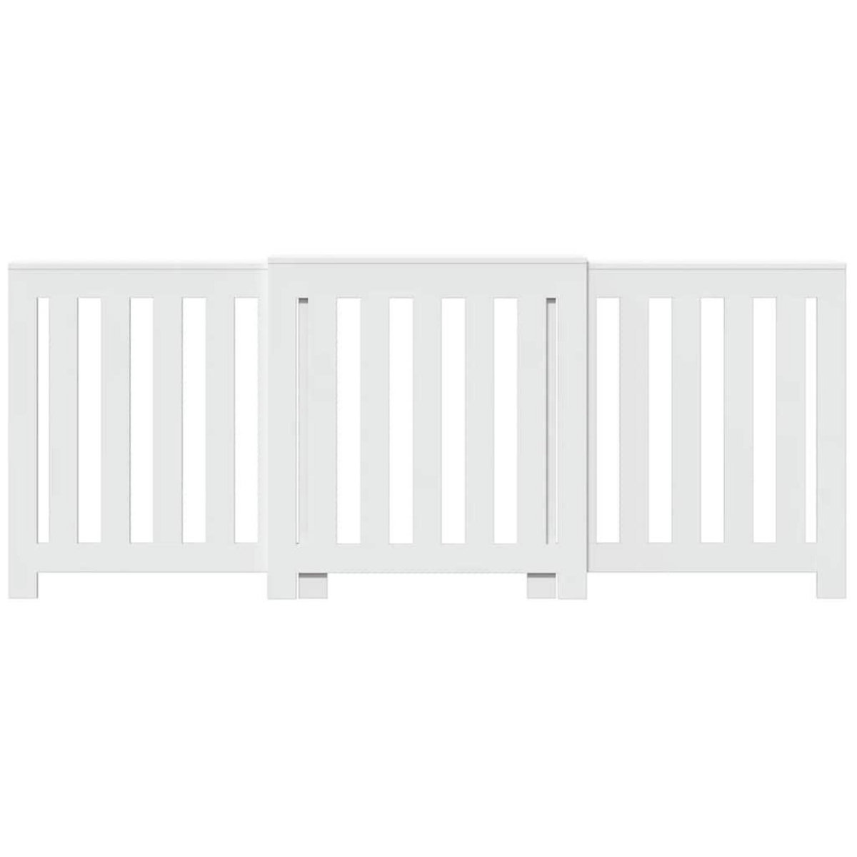VIDAXL Cache-radiateur blanc 205x21,5x83,5 cm bois d'ingenierie