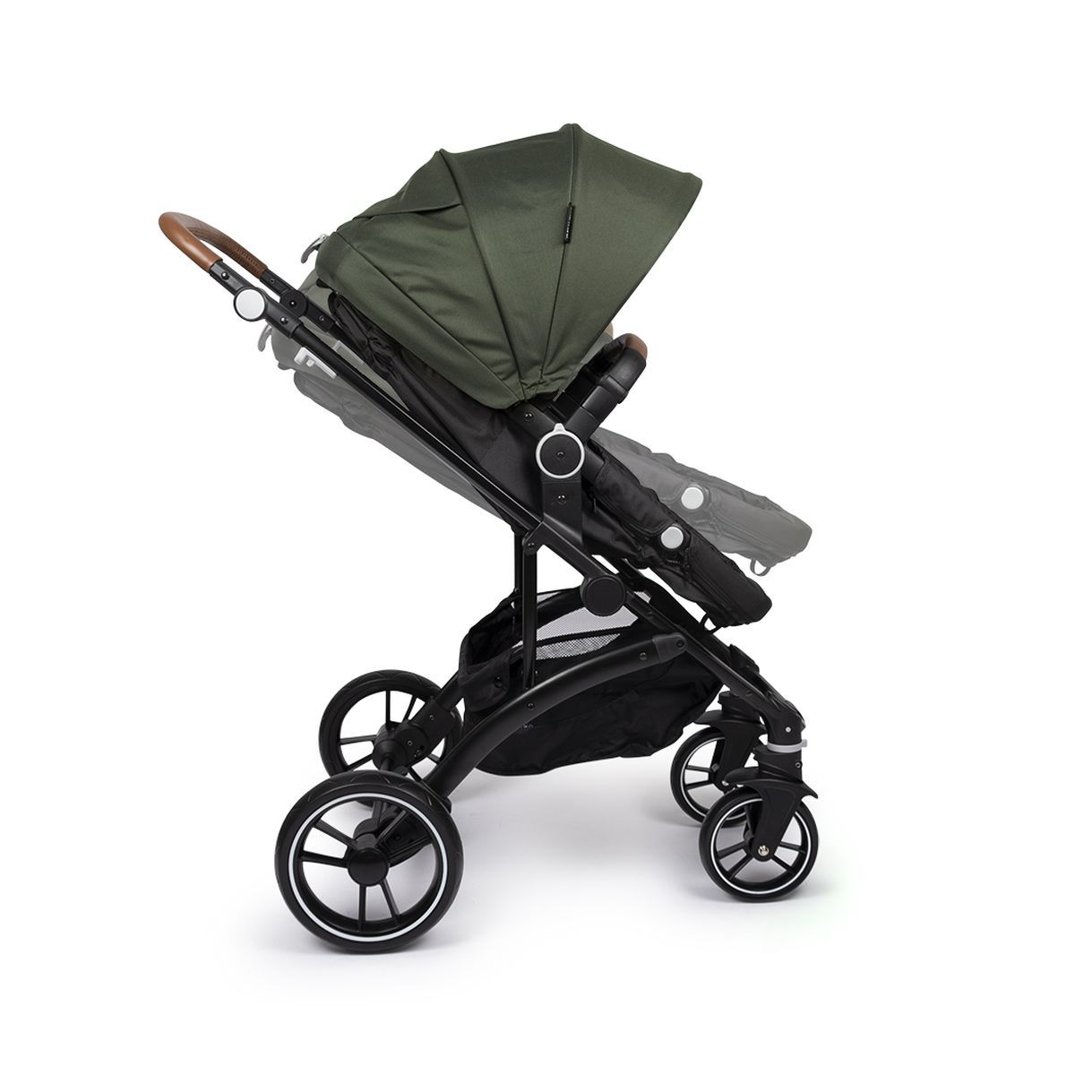 LITTLE WORLD Poussette combinée 3 en 1 City Walker kaki
