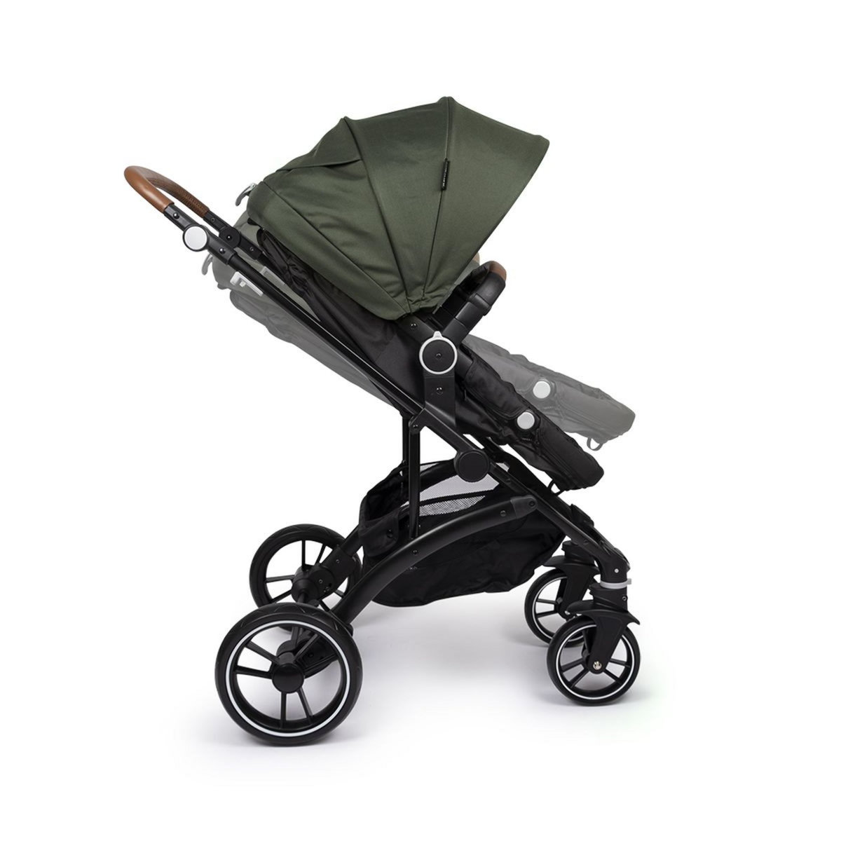 LITTLE WORLD Poussette combinée 3 en 1 City Walker kaki
