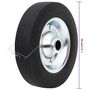 Voir la diapositive 6 : VIDAXL Roue de jauge Ø20x5 cm caoutchouc solide et acier