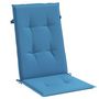 Voir la diapositive 5 : VIDAXL Coussins de chaise a dossier haut lot de 6 bleu melange tissu