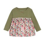 Petit Béguin Blouse fille Crocus. Coloris disponibles : Multicolore