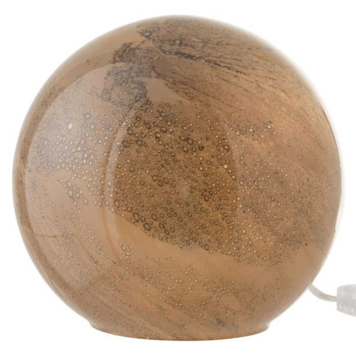 Paris Prix Lampe à Poser en Verre  Dany  22cm Marron