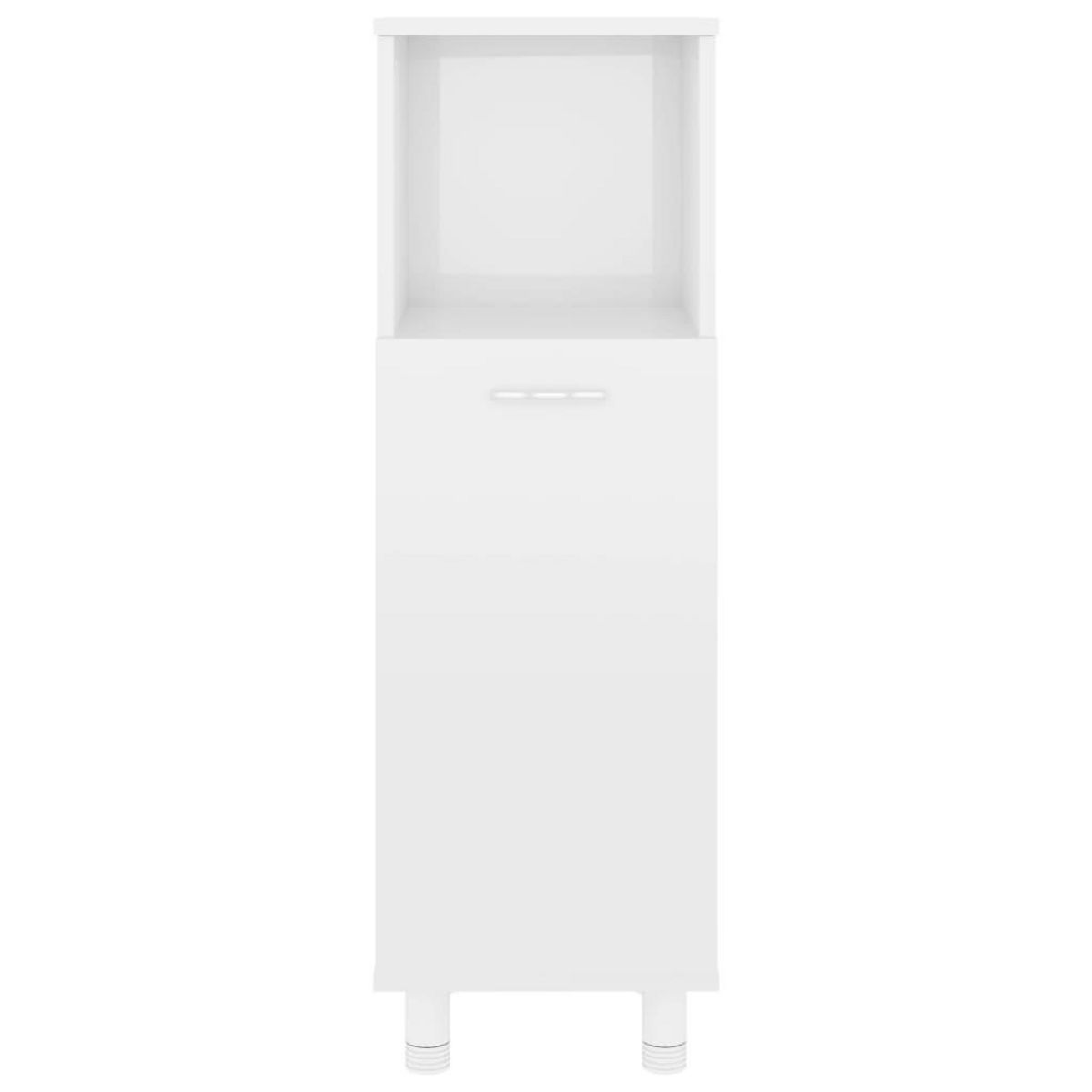 VIDAXL Armoire de salle de bain Blanc brillant Bois d'ingenierie