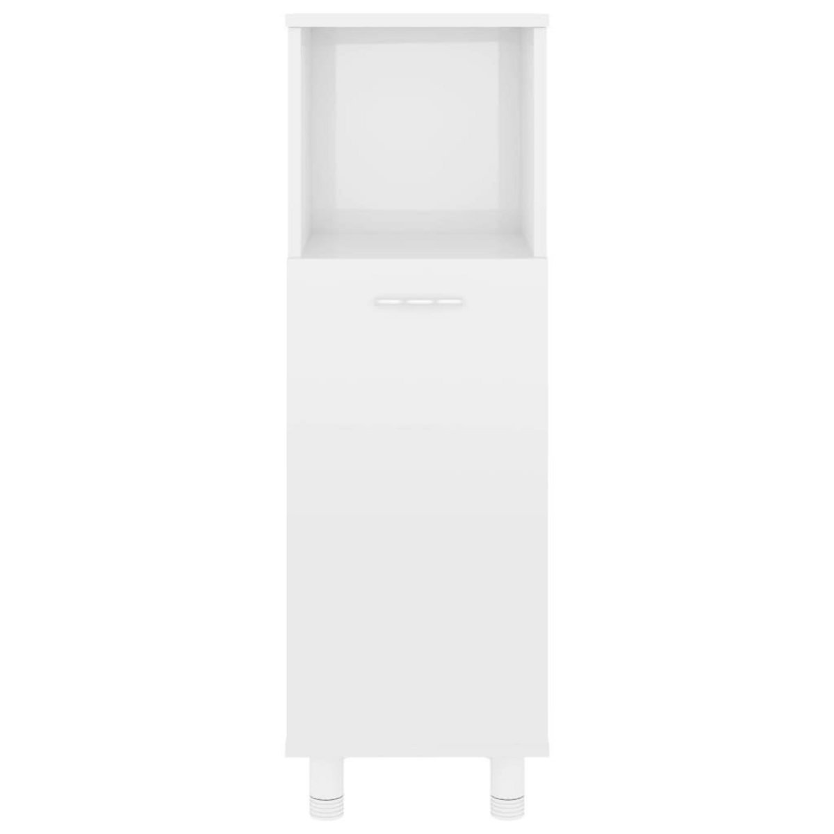 VIDAXL Armoire de salle de bain Blanc brillant Bois d'ingenierie