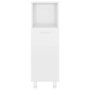 Voir la diapositive 5 : VIDAXL Armoire de salle de bain Blanc brillant Bois d'ingenierie