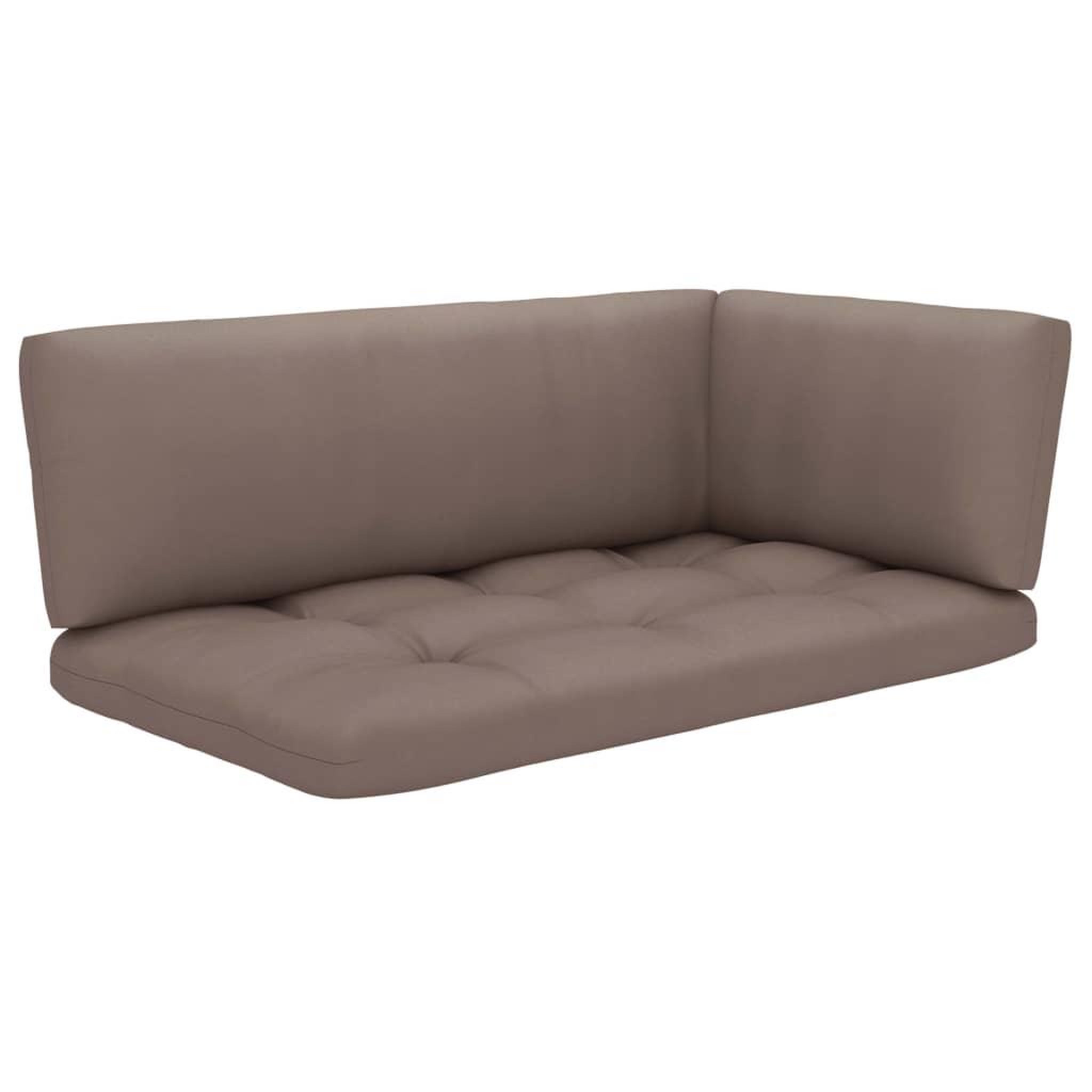 Voir la diapositive 3 : VIDAXL Canape d'angle palette de jardin Bois de pin impregne de blanc
