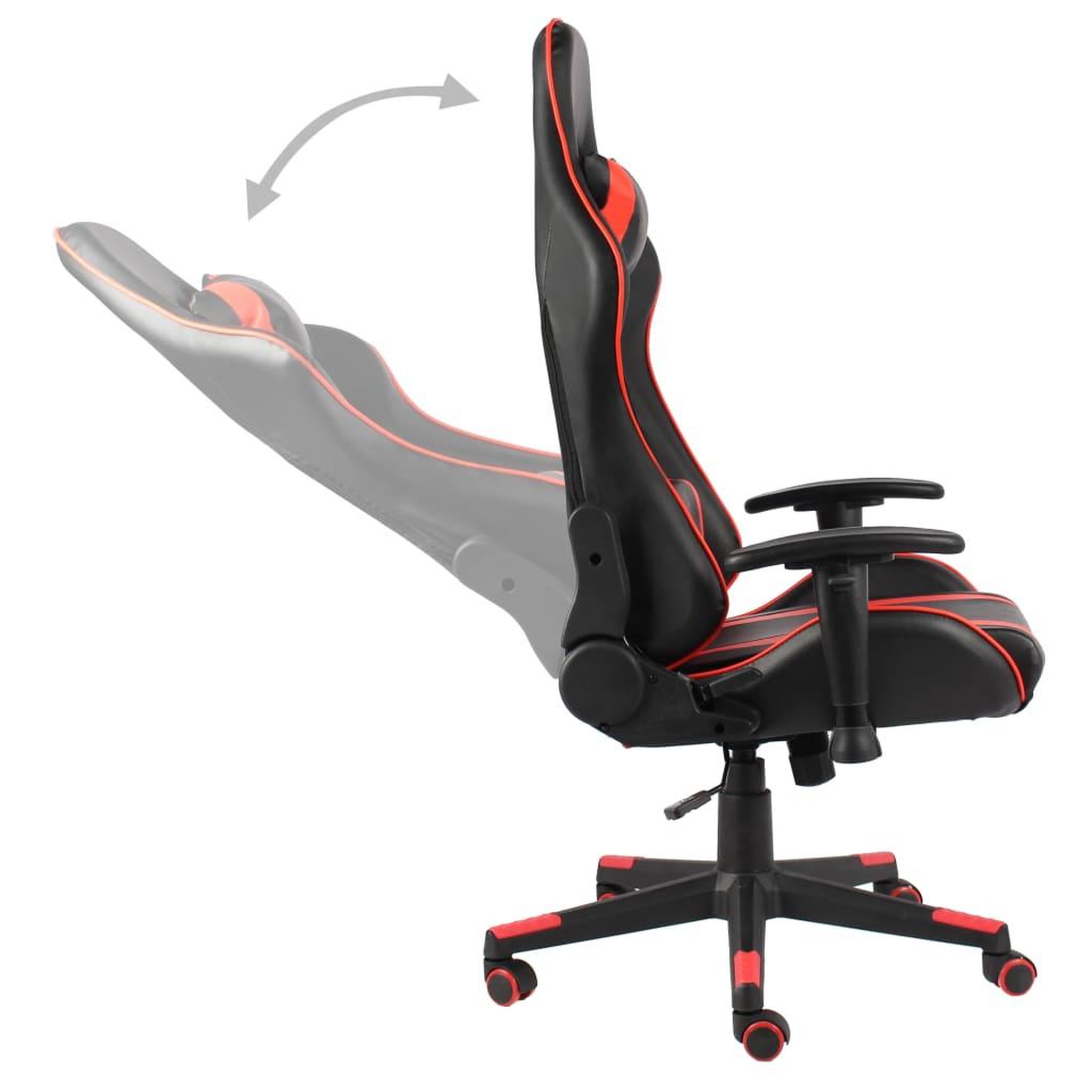 Voir la diapositive 5 : VIDAXL Chaise de jeu pivotante Rouge PVC
