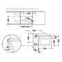 Voir la diapositive 2 : Whirlpool Micro-ondes gril encastrable 22l 750w inox - w6mn840