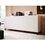 BEST MOBILIER Sanna - buffet bas - 200 cm - style contemporain. Coloris disponibles : Bicolore