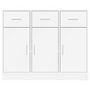 Voir la diapositive 5 : VIDAXL Buffet blanc 91x28x75 cm bois d ingénierie