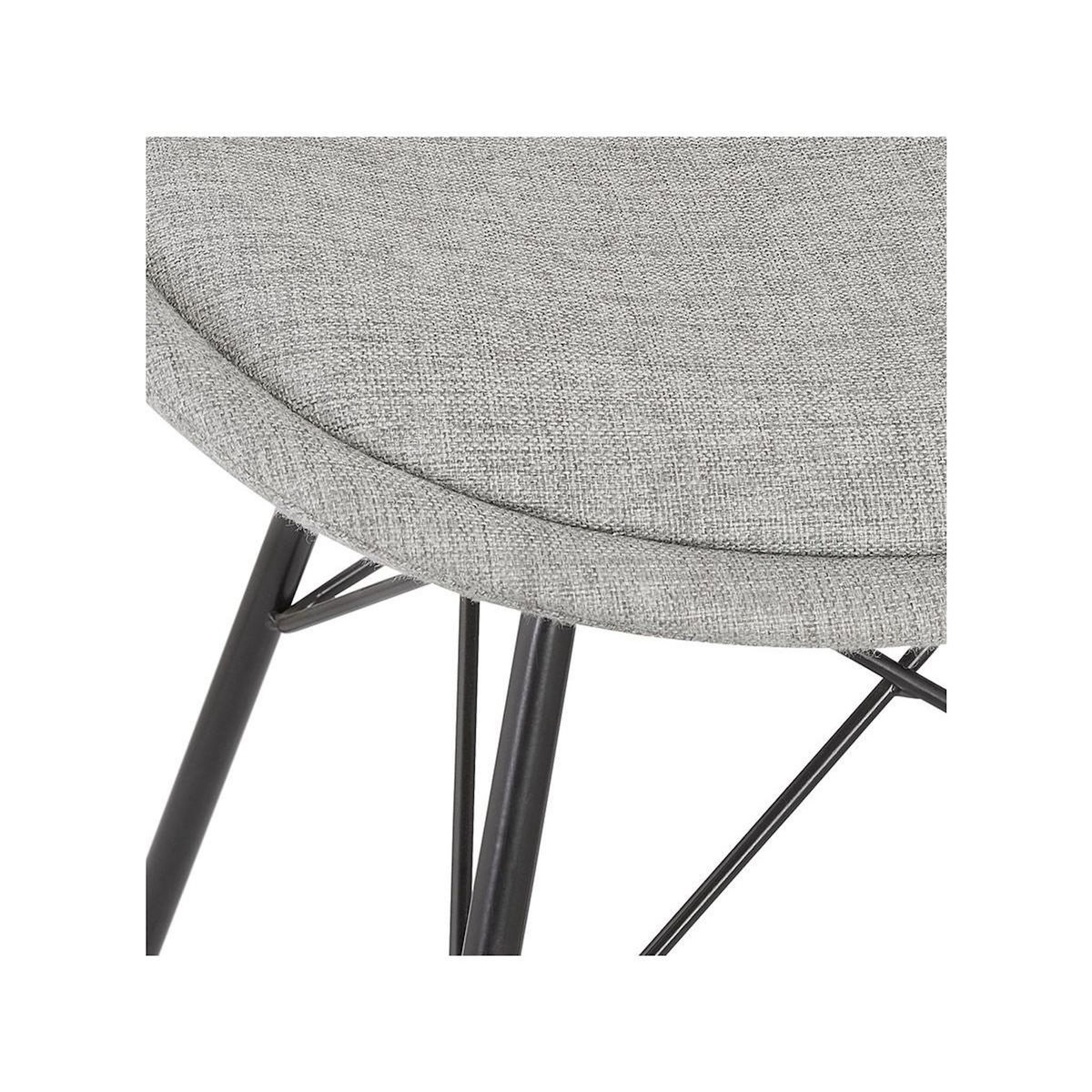 Paris Prix Chaise Design  Aliba  83cm Gris & Noir