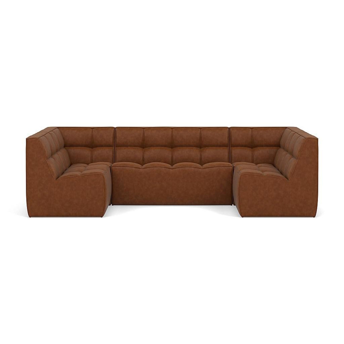 LISA DESIGN Alya - canapé modulable panoramique 7 places en simili