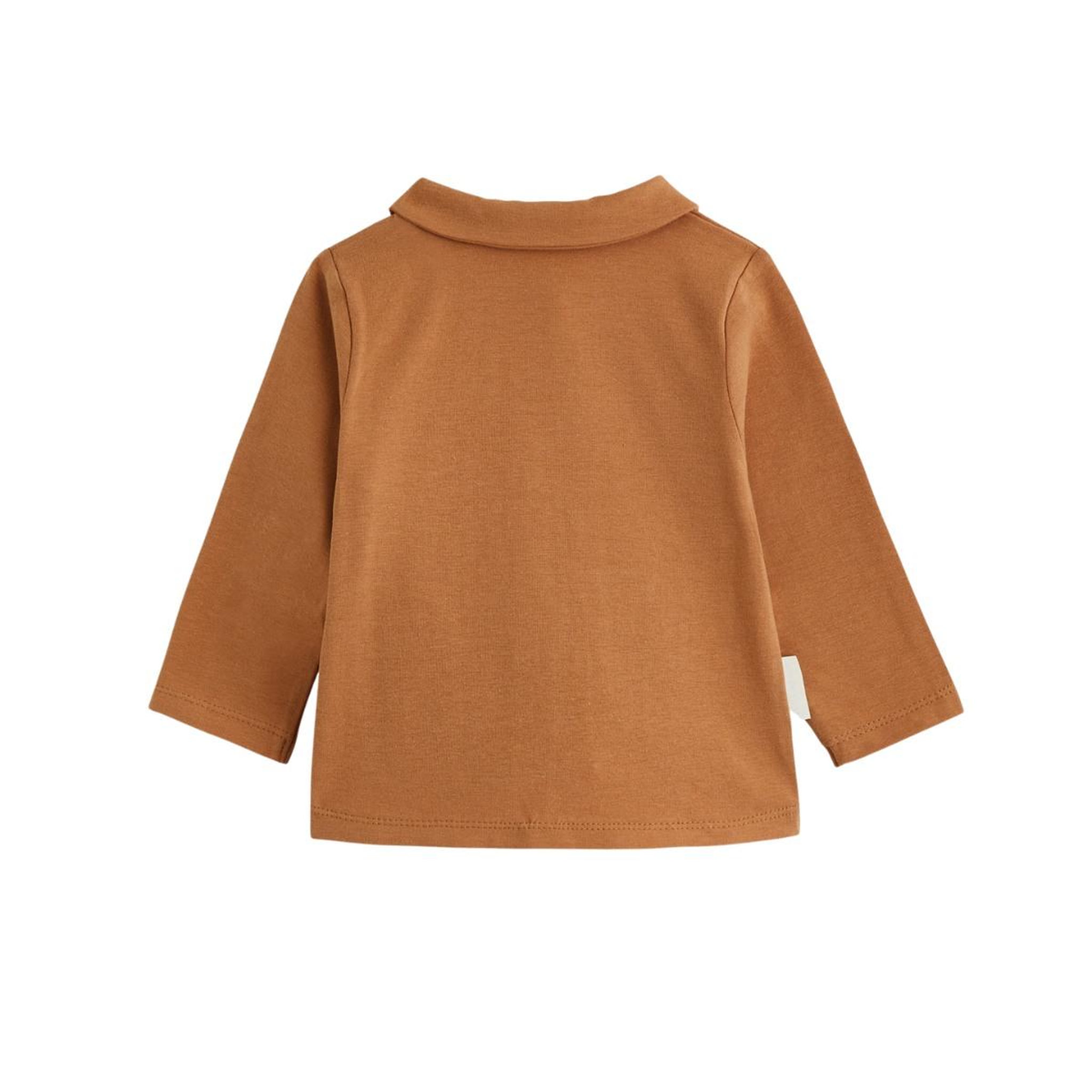 Voir la diapositive 5 : PETIT BEGUIN Ensemble salopette bébé en sherpa et t-shirt caramel