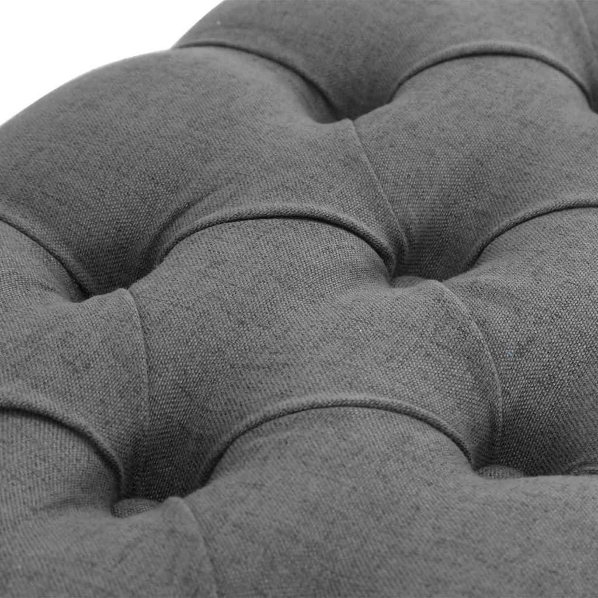 Voir la diapositive 4 : VIDAXL Banc Lin Bois solide 110x38x48 cm Gris fonce