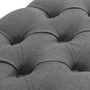 Voir la diapositive 4 : VIDAXL Banc Lin Bois solide 110x38x48 cm Gris fonce