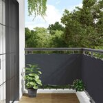 VIDAXL Ecran d'intimite de balcon anthracite 500x75 cm PVC