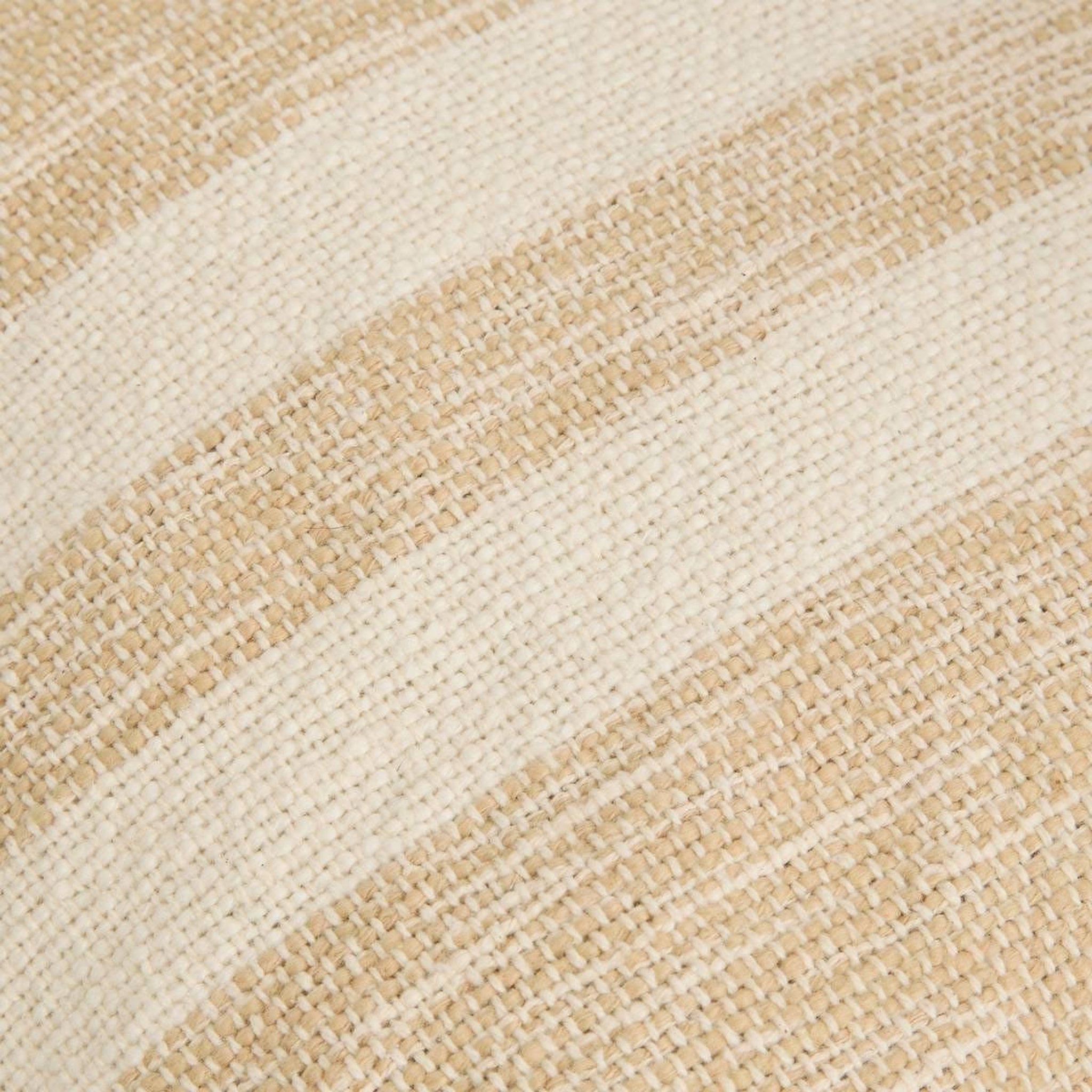 Voir la diapositive 4 : ATMOSPHERA Coussin à rayures effet jute  laini  45x45cm naturel