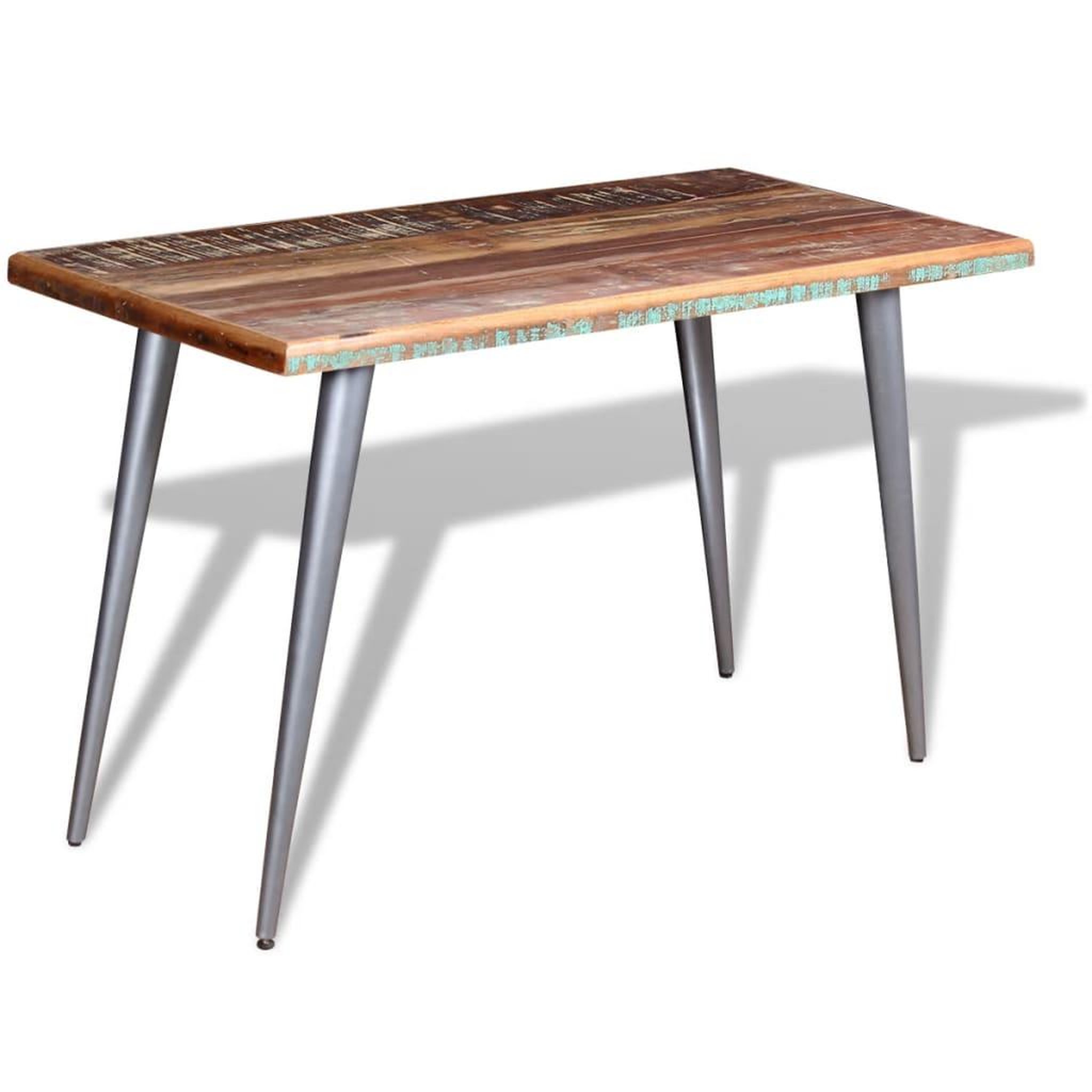 Voir la diapositive 4 : VIDAXL Table a manger bois de recuperation 120x60x76 cm