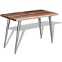 Voir la diapositive 4 : VIDAXL Table a manger Bois de recuperation 120x60x76 cm