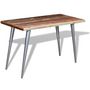 Voir la diapositive 4 : VIDAXL Table a manger Bois de recuperation 120x60x76 cm