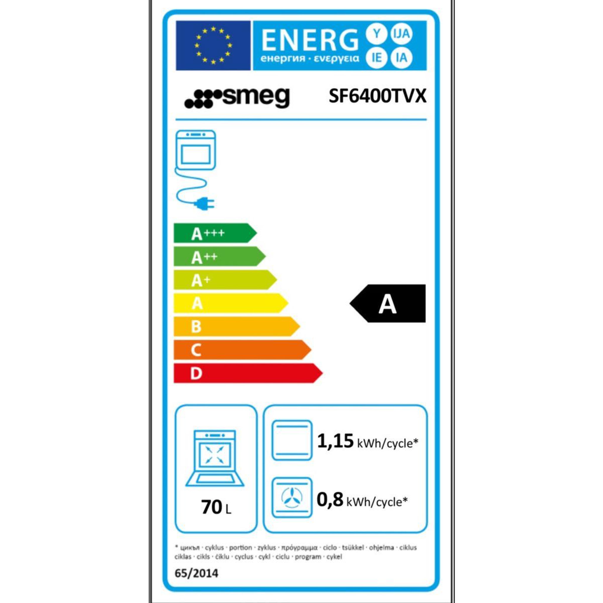 Voir la diapositive 5 : SMEG Four encastrable SF6400TVX