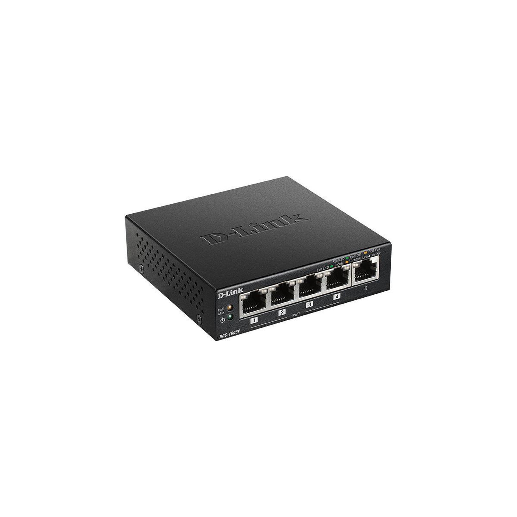 Voir la diapositive 2 : DLink Switch Réseau D-Link DGS 1005P - 5 Ports Gigabit (4 PoE+)