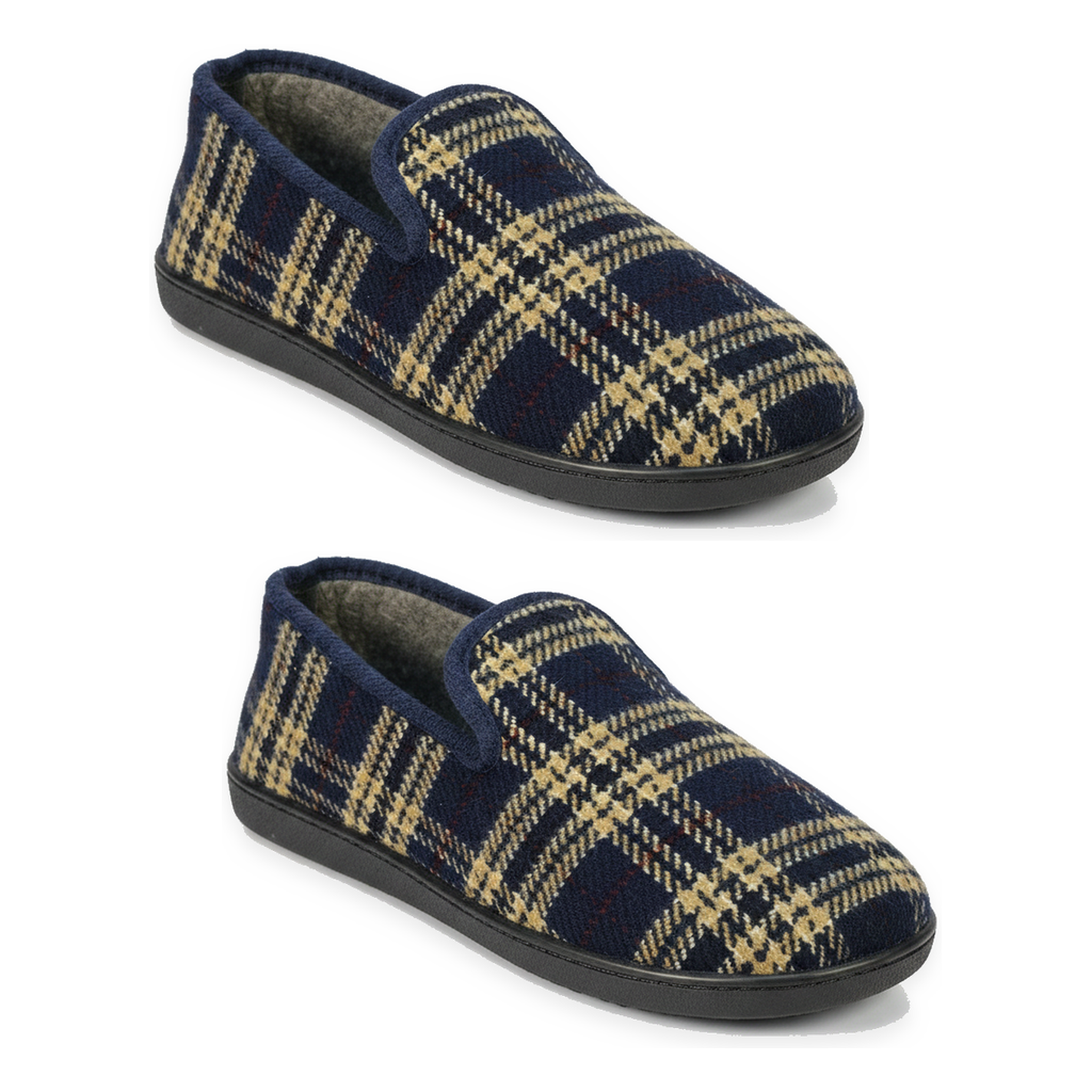 Voir la diapositive 1 : OZABI Ozabi pack de 2 paires pantoufles charentaises homme fabriquées en espagne
