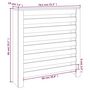 Voir la diapositive 6 : VIDAXL Cache-radiateur 79,5x19x84 cm Bois massif de pin