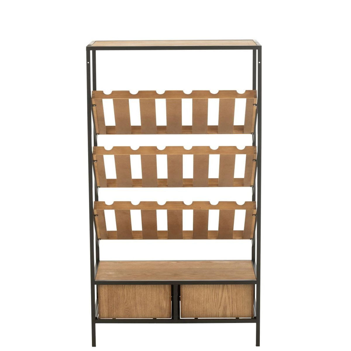 Paris Prix Meuble de Bar 18 Bouteilles  Wine  125cm Naturel