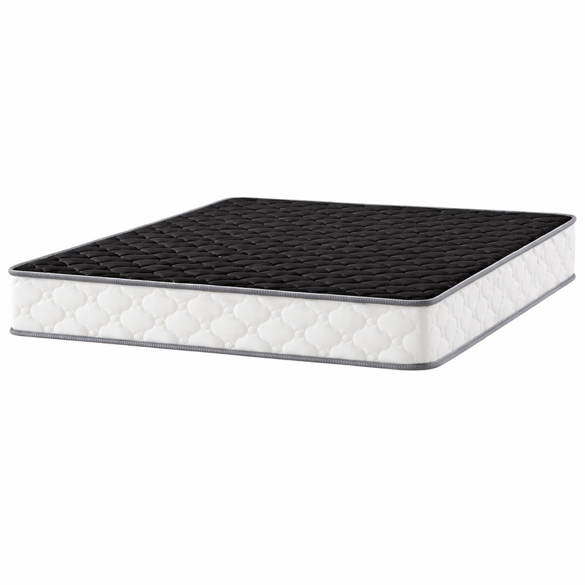 KING OF DREAMS Matelas  - 20 cm Soutien Très Ferme Mousse Haute Densité 30 kg/m³ – 2 Faces de Couchage (Face Noire Design) – Doux Rêve 20 Noir