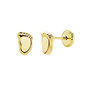 Voir la diapositive 1 : L'ATELIER D'AZUR Boucles d'Oreilles Or 18 Carats 750/000 Jaune - Pieds