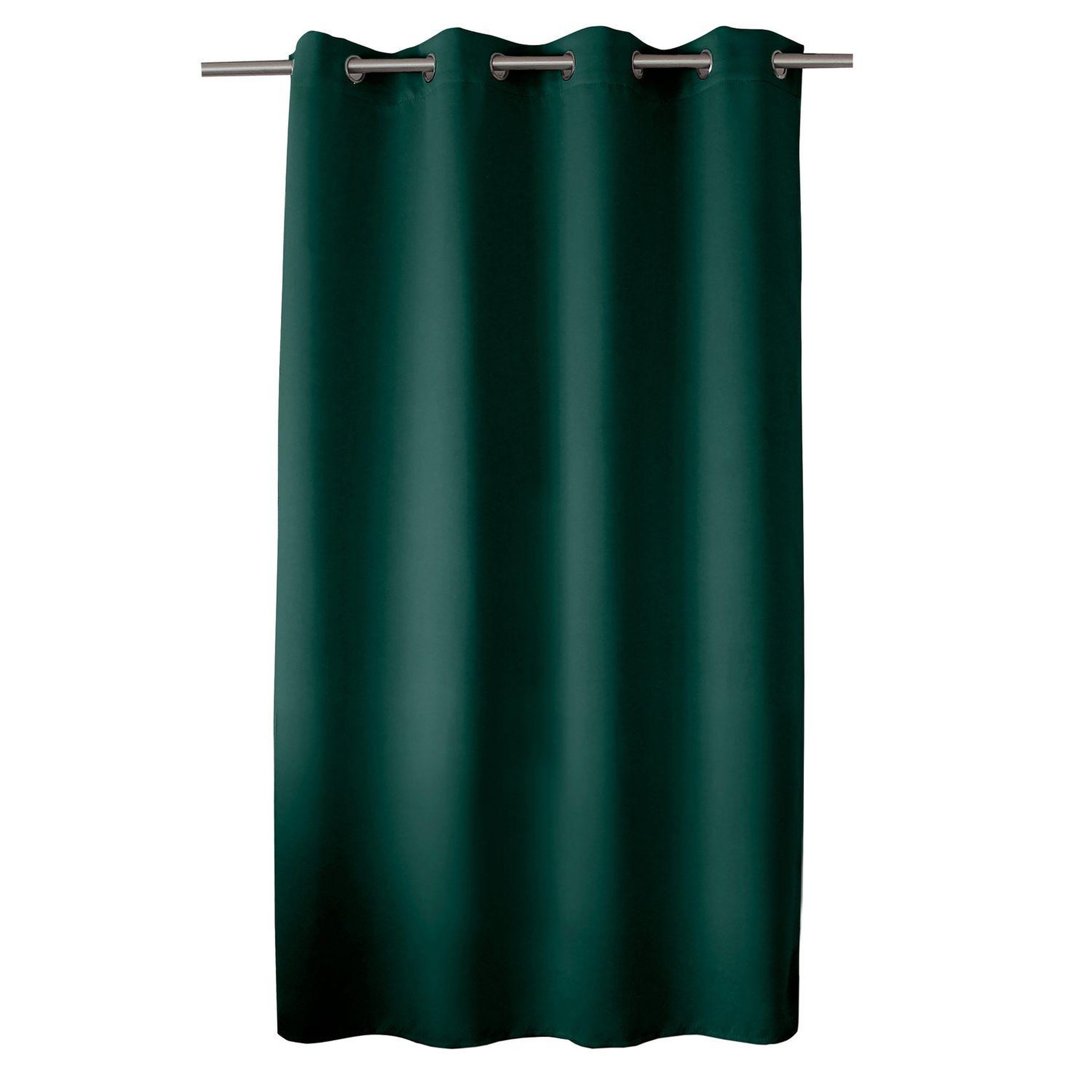 TOILINUX Rideau occultant classy - 140 x 180 cm - vert foncé