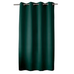 TOILINUX Rideau occultant CLASSY - 140 x 180 cm - Vert foncé