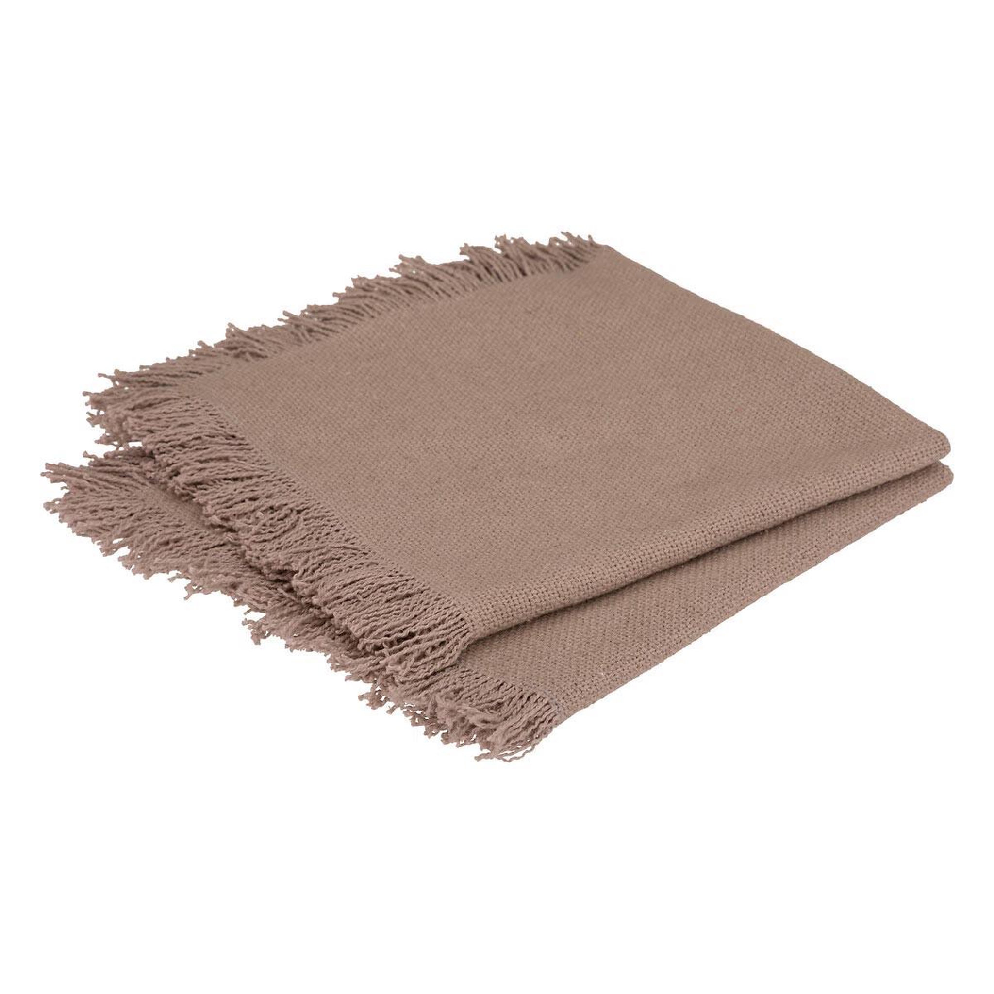 ATMOSPHERA Lot de 2 serviettes de table  maha  40x40cm gris