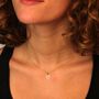 Voir la diapositive 2 : L'ATELIER D'AZUR Collier - Pendentif Or Jaune Coeur Serti de Zirconiums - Chaine Dorée Offerte