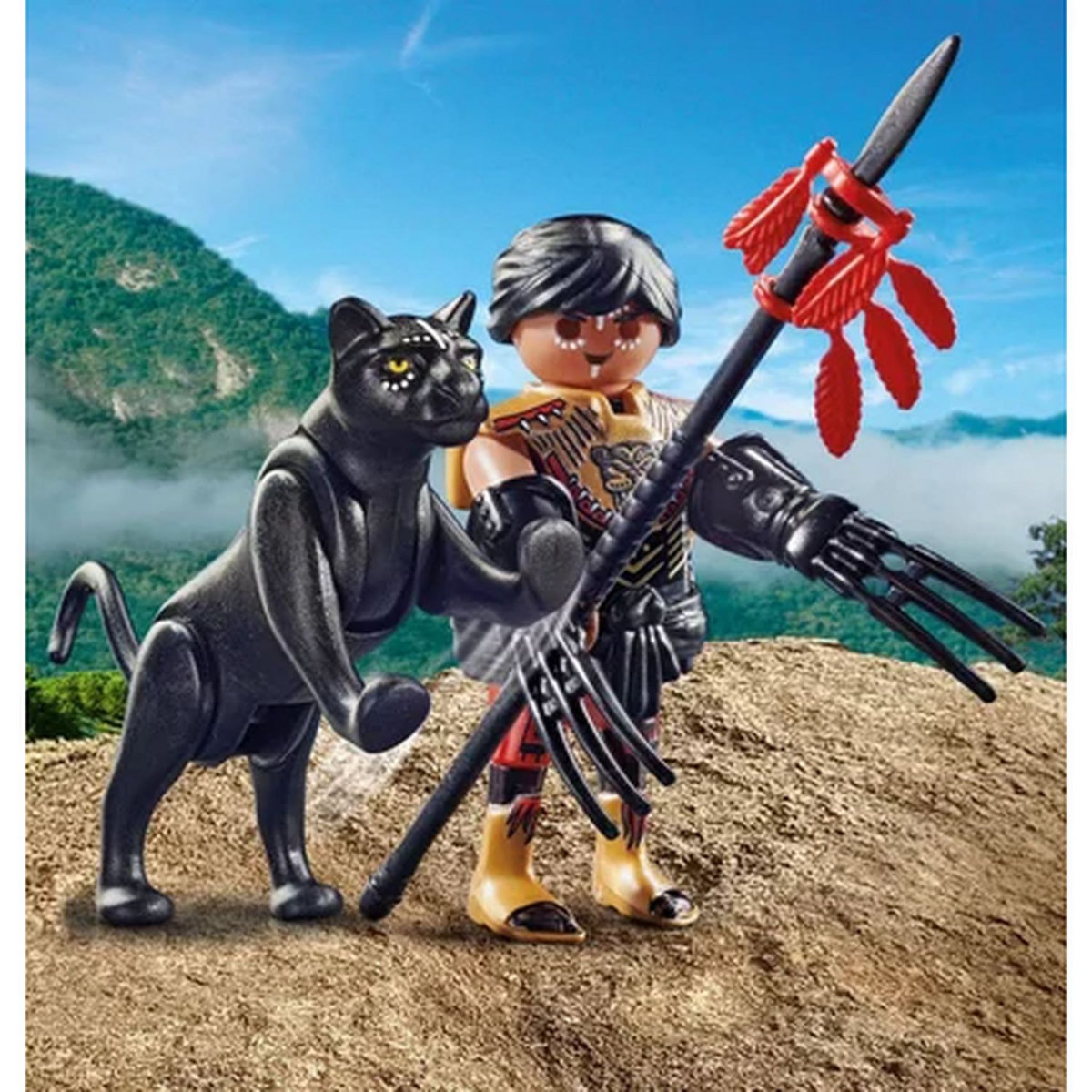PLAYMOBIL 70878 - Combattant avec panthère