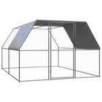 VIDAXL Poulailler d'exterieur 3x4x2 m Acier galvanise