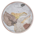 Paris Prix Horloge Murale en Verre  Art Pink  60cm Multicolore