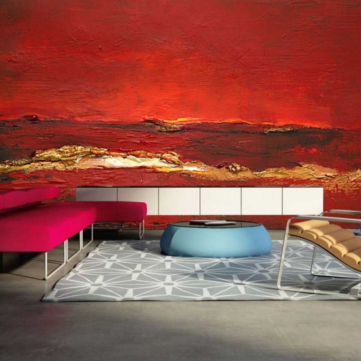 Paris Prix Papier Peint  Gold Wave II  450x270cm