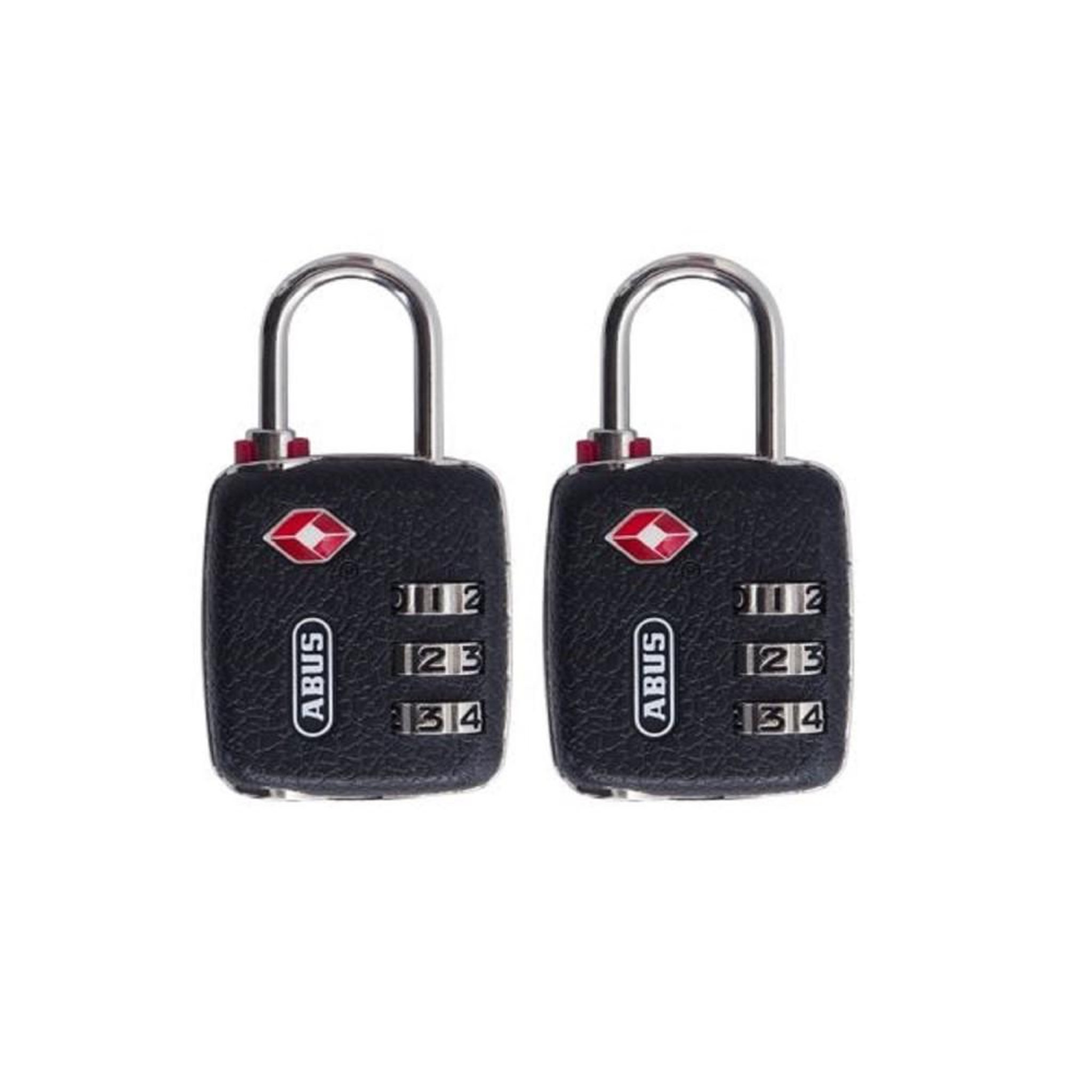 ABUS 2 cadenas combinaison 146-30mm tsa noir blister