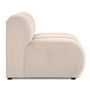 Voir la diapositive 5 : LISA DESIGN Debbie - module d'assise sans accoudoirs en tissu texturé
