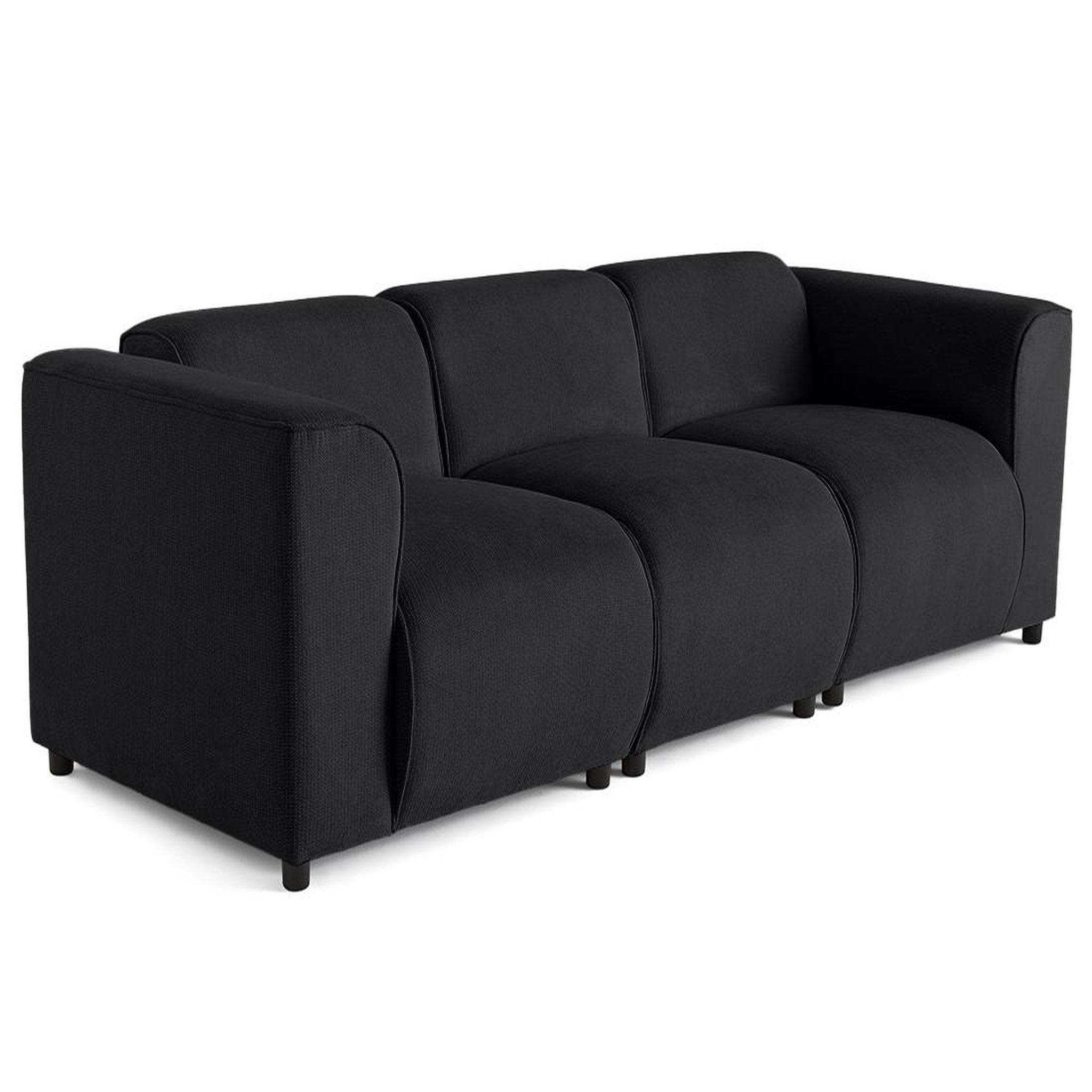 Voir la diapositive 2 : LISA DESIGN Suaro - canapé modulable 3 places en tissu texturé