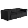 Voir la diapositive 2 : LISA DESIGN Suaro - canapé modulable 3 places en tissu texturé