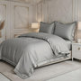 Voir la diapositive 2 : Home collection Parure housse de couette en coton 120 fils brodé