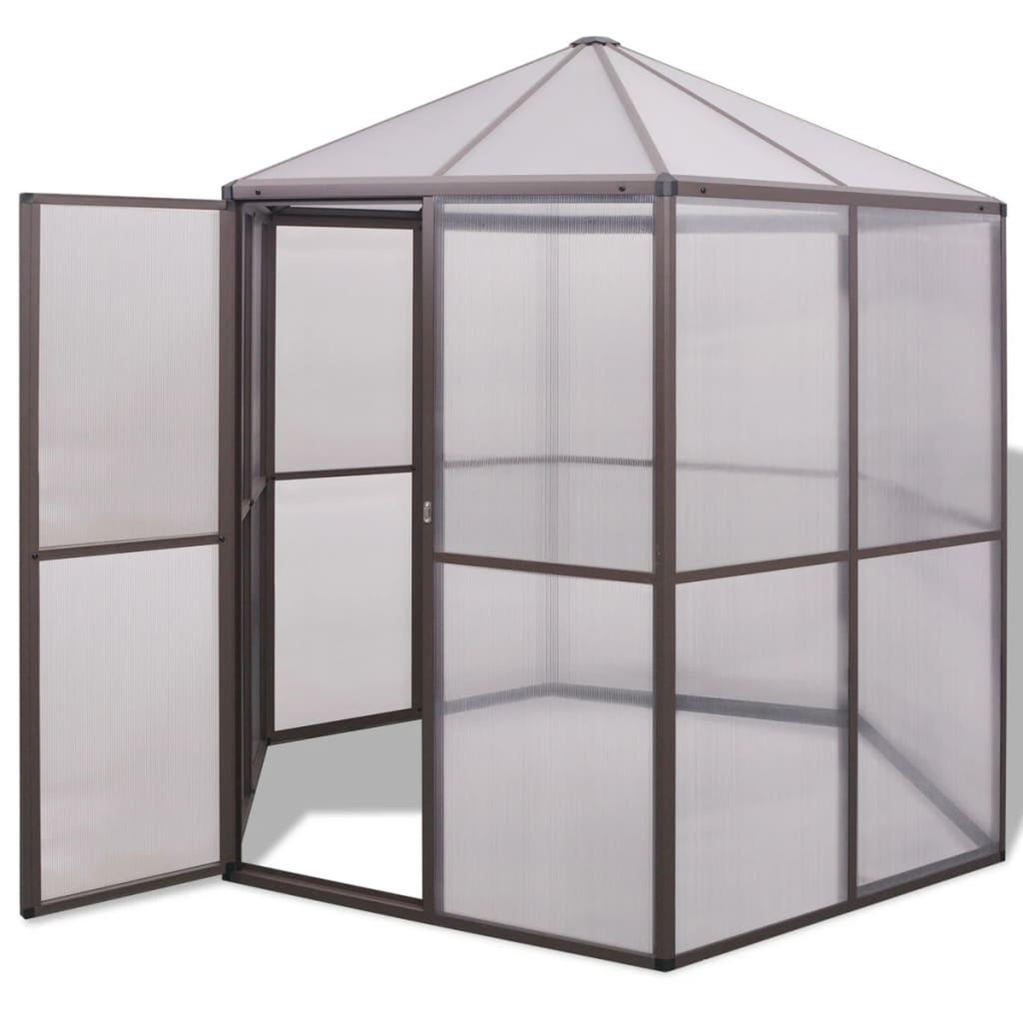 VIDAXL Serre en aluminium 240x211x232 cm