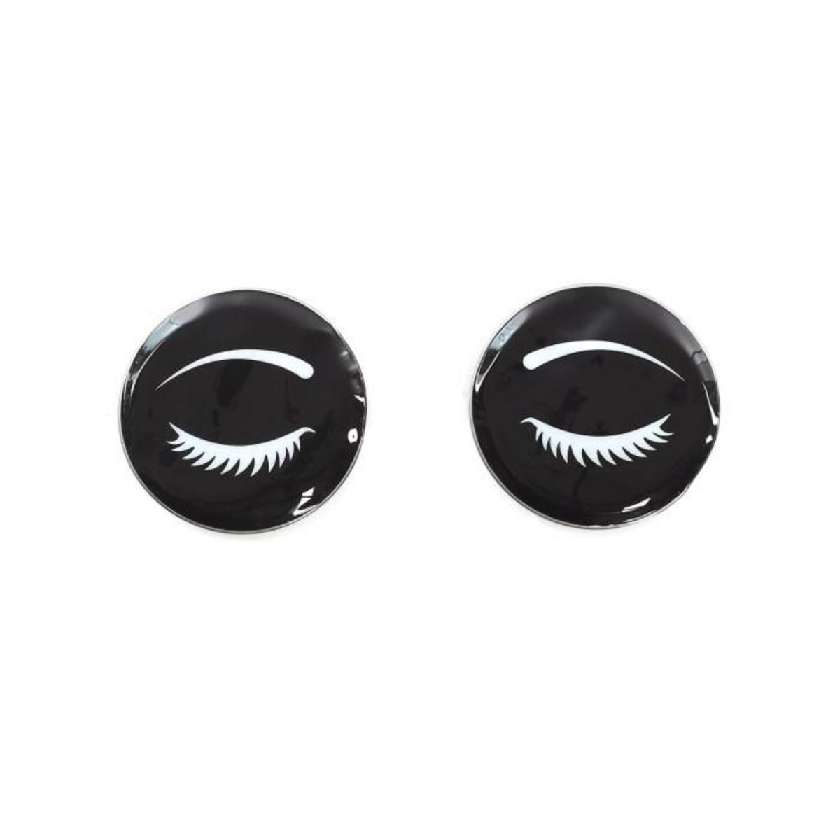 Paris Prix Lot de 2 Patchs Yeux  Rafraîchissant  6cm Noir