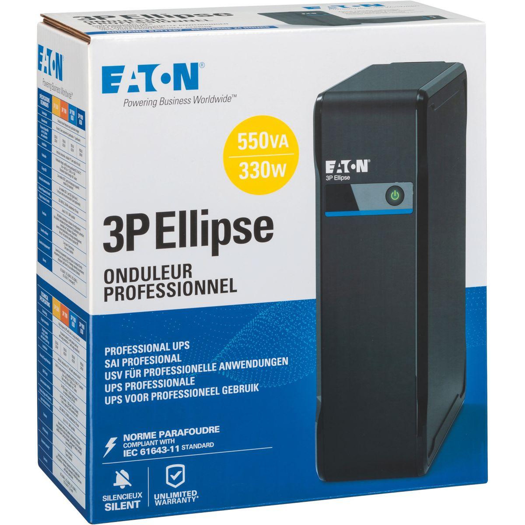 Voir la diapositive 5 : Eaton Onduleur 3p ellipse 3p700uf