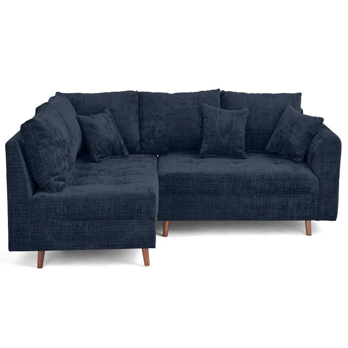 LISA DESIGN Rune - canapé d'angle gauche 4 places en velours texturé